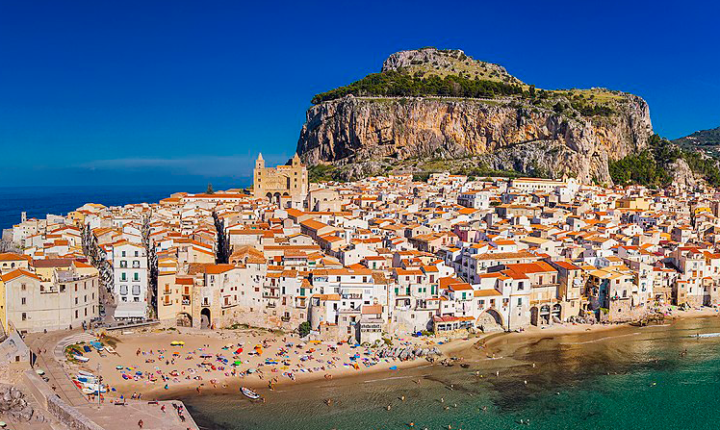 View of Cefalù form the sea
