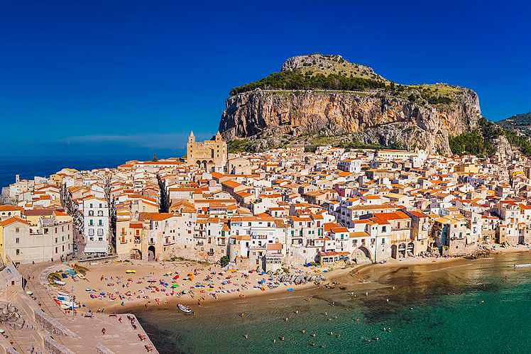 View of Cefalù form the sea