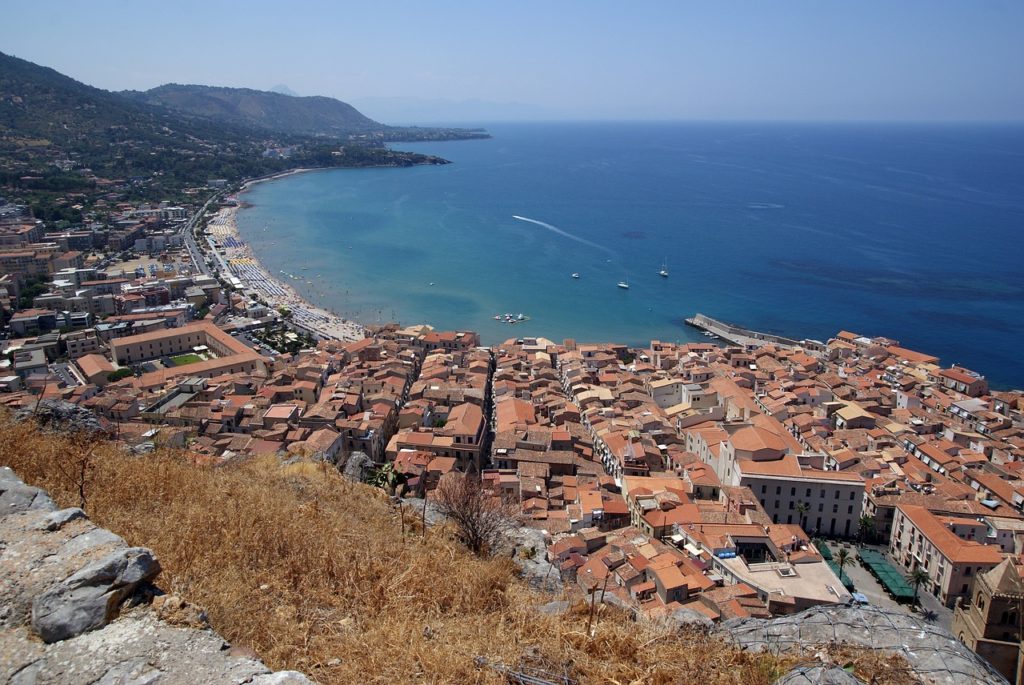 panorama di cefalù dalla rocca